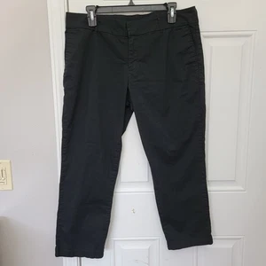 KUT From The Kloth Black Lightweight Womens Cropped Pants Classic Neutral 14 - Picture 1 of 16
