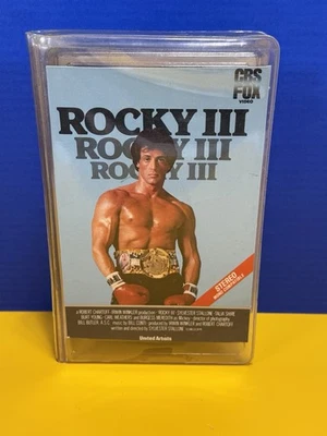 Rocky III 3 VHS 1982 Big Box CBS FOX ~Clamshell Case - Image 1 of 4