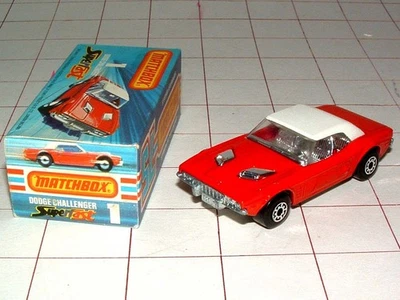 Dodge Challenger 1975 Matchbox Superfast #1 como nuevo en caja Foto 1 de 4