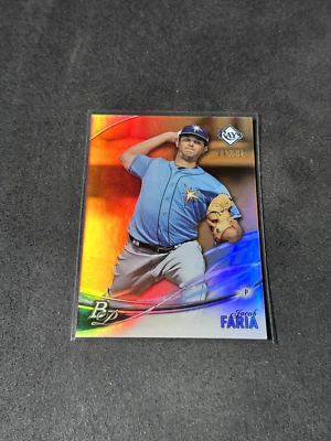Jacob Faria 2016 Bowman Platinum Orange 08/25 - Image 1 of 2