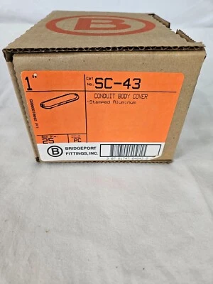 Bridgeport SC-43 1" Aluminio Conducto Cuerpo Cubierta Caja de 25 Foto 1 de 4
