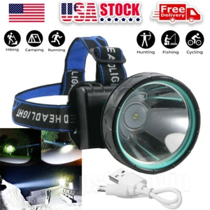 750000LM LED Headlamp Rechargeable Head Light Flashlight Torch Lamp Super Bright - Picture 1 of 12