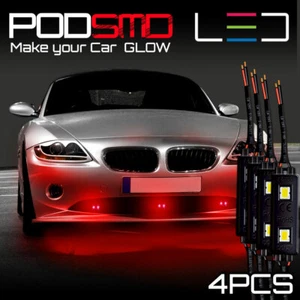 Neon Accent Under Car Rock LED Lights Underbody Red Glow for Mitsubishi Eclipse - Bild 1 von 1