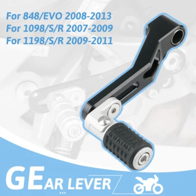 Pedal de palanca de cambios para Ducati 848/EVO 08-13 1098/S/R 07-09 1198/S/R 09-11 Foto 1 de 4