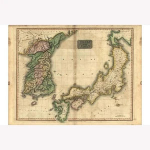 Mapa de Corea como Corea y Japón; Nuevo Atlas General de Thomson 1815 - Imagen 1 de 11
