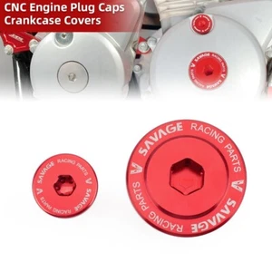 CNC Engine Crankcase Covers Plugs Screw Caps for HONDA XR150L XR125L XR190L - Picture 1 of 11