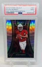 2018-19 Panini Select Kyler Murray PSA 9 Silver XRC Rookie Prizm Redemption #301