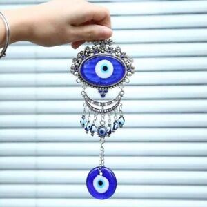 Key Chain Ring For EVIL EYE Protection Turkish Blue Pendant Charm and Good Luck