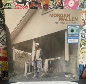 MORGAN WALLEN One Thing At A Time NEW 3LP BABY BLUE VINYL W/HYPE STICKER - Picture 1 of 3