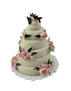 Dolls House 6 Tier Wedding Cake Celebration Party Shop Accessory 1:12 Scale - Picture 1 of 8