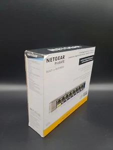 NETGEAR GS108T v2 8-Port Gigabit Ethernet Smart Switch with 1 PD Port Brand New - Picture 1 of 6