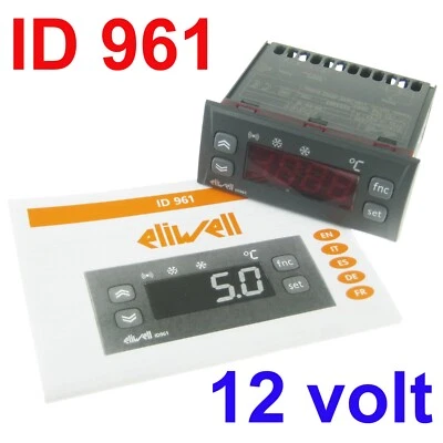 CONTROLADOR TERMOSTATO DIGITAL ELIWELL ID961 12V UTILIZA SONDA NTC O PTC 12 VOLTIOS - Imagen 1 de 4