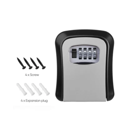 4 Digit Key Safe Lock Box Combination Wall Mount Security Storage Case Organizer - Image 1 of 4