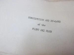 DE COLECCIÓN Constitución y Estatutos del Pedernal, Club de Esquí de Michigan .~NG - Imagen 1 de 5