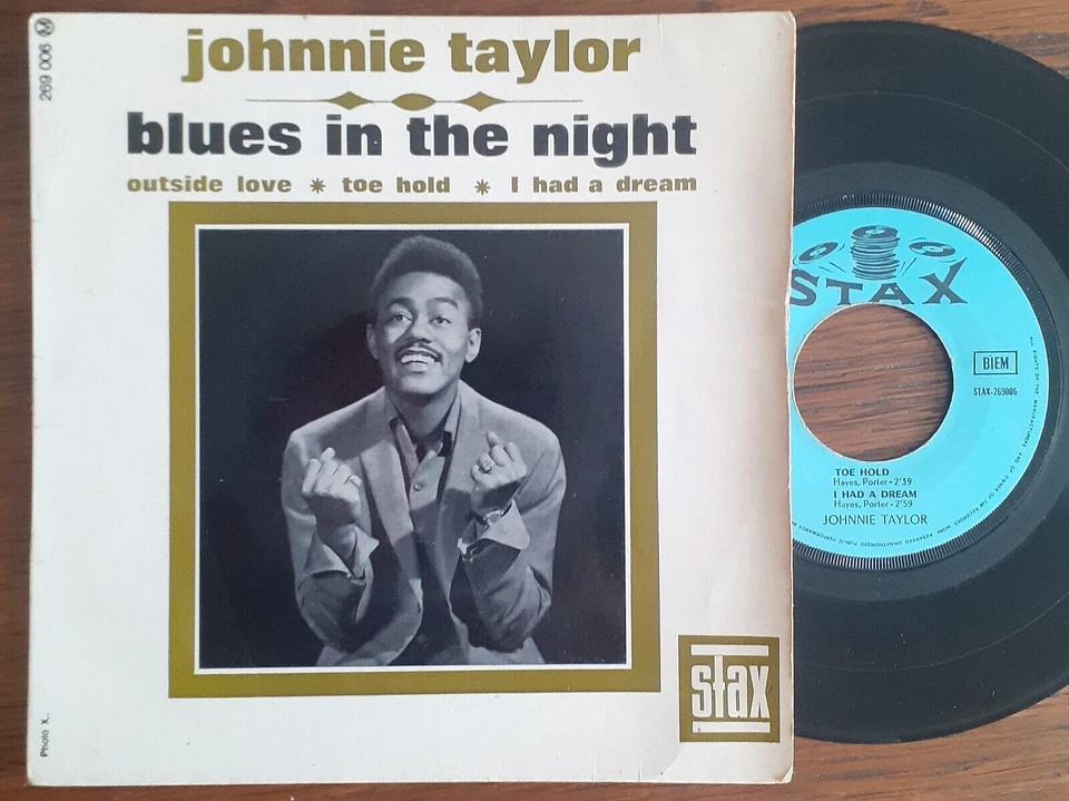 TRES RARE French EP 7" JOHNNIE TAYLOR  NORTHERN SOUL R&B 1967 Laminated - Photo 1/4