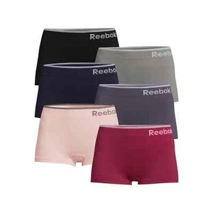 Paquete de 6 pantalones cortos Reebok para mujer sin costuras para niño ligeros surtidos talla XL (16-18) - Imagen 1 de 7