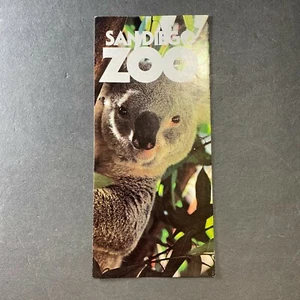 San Diego Zoo Brochure  California Koala Bear Wild Animal Park Vintage - Picture 1 of 4