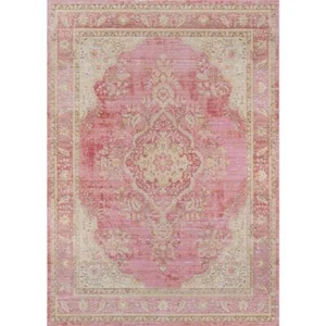 Isabella Area Rug, Pink, 9'3" X 11'10" - Picture 1 of 4