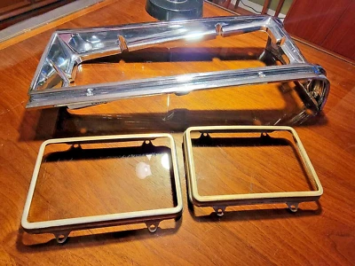 1981 82 83 84 85 Chevy Caprice Pontiac Parisienne Left headlight bezel and Rings - Image 1 of 4