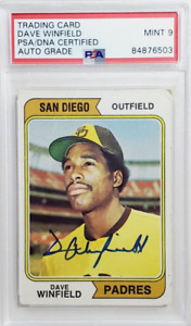 1974 Topps #456 Dave Winfield Signed Rookie Card Autograph RC PSA 9 Mint Auto