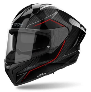 Motorcycle Helmet Integral Airoh MATRYX Carbon Stylish Red Gloss SIZE XS - Picture 1 of 2