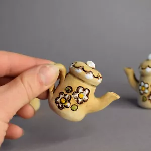 Miniatur Keramik Teekanne - Keramik Miniatur - Steingut Miniatur - Tiny Potter - Bild 1 von 10