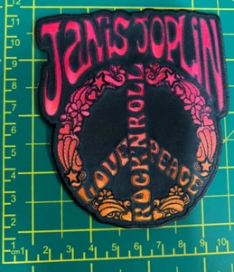 JANIS JOPLIN PEACE ZEICHEN AUFNÄHEN ODER AUFBÜGELN PATCH OFFIZIELL LIZENZIERTER ARTIKEL - Bild 1 von 8