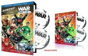 Justice League Origin Graphic Novel & Justice League WAR BLU-RAY & DVD  - Imagen 1 de 10
