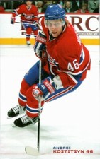 Andrei Kostitsyn 2010-11 Montreal Canadiens Postcard