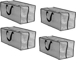  Clear Storage Bags Heavy Duty Extra Large Transparent Moving Totes (Set of 4)