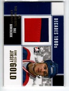 2010-11 ITG années 1980 jeu maillots d'occasion or #M22 Dale Hawerchuk 1/1 *#/10