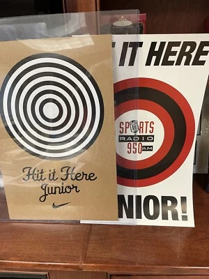 Griffey Jr 2000 Cardboard (4) Hit It Here! Approx. 2-12” X 19” & 4” X 6” Added - Image 1 of 4