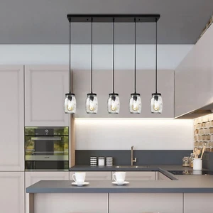 Modern Pendant Glass Ceiling Light Hanging Lamp Bar Kitchen Island Lighting - Picture 1 of 11