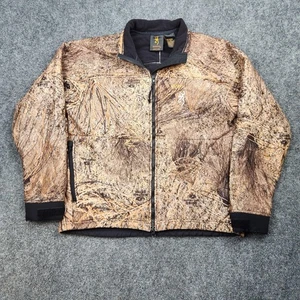 Browning Jacket Mens Large Camo Quiet Plus Fleece Lined Hunting Outdoors 304-757 - Picture 1 of 9