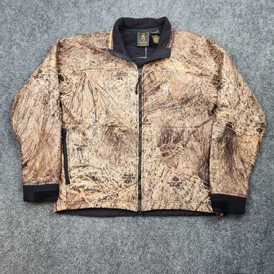 Browning Jacket Mens Large Camo Quiet Plus Fleece Lined Hunting Outdoors 304-757 - Image 1 of 4