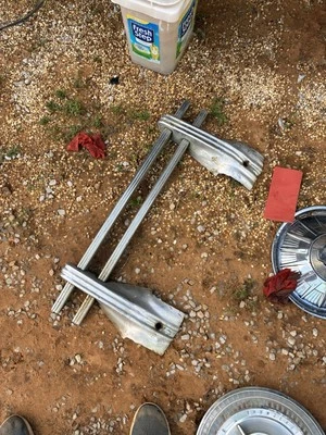 Conjunto de protector de parrilla de parachoques delantero accesorio coche camión años 40 años 50 vintage Foto 1 de 4