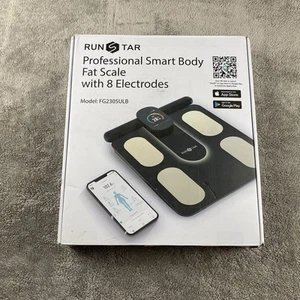 Runstar Smart Scale Body Fat Scale 8 Electrodes 28 Body Comp Data FG2305ULB Gold - Picture 1 of 17