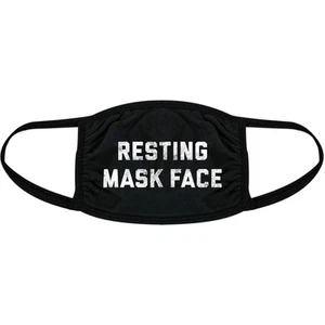 Máscara de descanso Máscara facial Divertida cara de perra gráfica novedad nariz y boca - Imagen 1 de 7