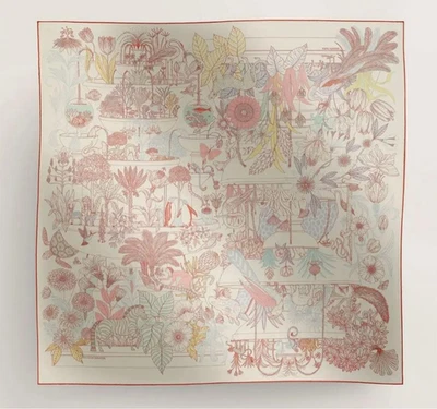 Hermes scarf silk Carre 90 Precious Paradise Multicolor No box - Image 1 of 4