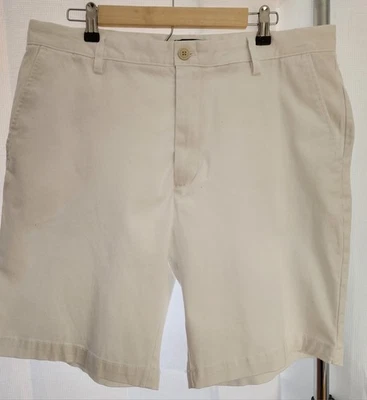 Nautica Flat Front Chino Deck Stretch Shorts Size 36 White - Image 1 of 4