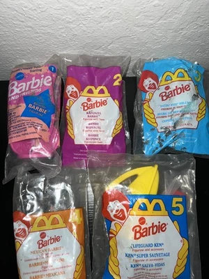 Juguetes Happy Meal Barbie McDonald's 1-5 más nuevos sellados Foto 1 de 4