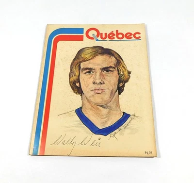 1976-77 Indianapolis Racers at Quebec Nordiques WHA Hockey Program French - Image 1 of 2