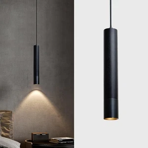 ouglres Pendelleuchte Schwarz 1 Flammig Industrie Stab Hängeleuchte Metall - Bild 1 von 24