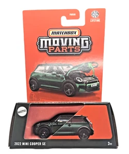 2025 Matchbox 2022 Mini Cooper SE #38 Dark Green - MOVING PARTS - Picture 1 of 2