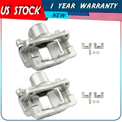 Rear Pair Brake Calipers w/ Bracket For 2013 2014 15 16 17 18 19 CADILLAC ATS - Изображение 1 из 4