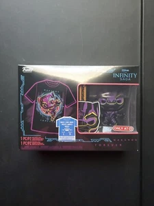 Funko Pop Marvel Collector's Box Blacklight Black Panther Pop & Tee Size Large  - Picture 1 of 2