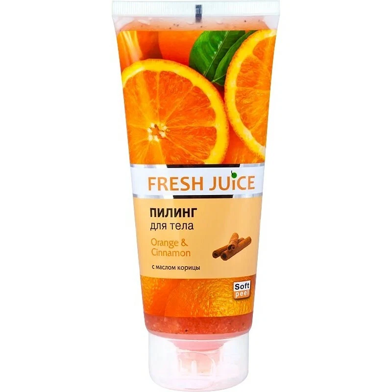 BODY PEELING Gel Shower Scrub Orange & Cinnamon Extract 200ml Fresh Juice - Image 1 of 1