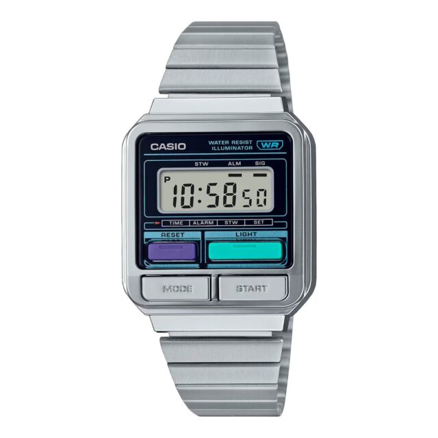 Reloj CASIO CA-56-1CF Calculadora Hora Dual-Gris – Watch2gomx