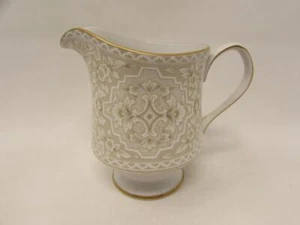 Martinique by Sango Creamer Beige Band Flowers Gold Verge & Trim b19 - Picture 1 of 2
