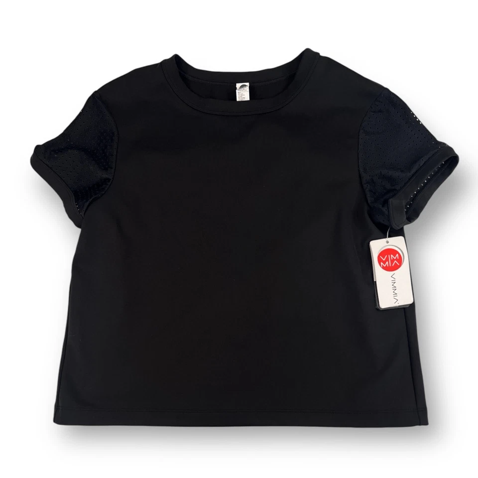 Camiseta negra de golf y tenis Vimmia The Fundamental talla mediana Foto 1 de 4